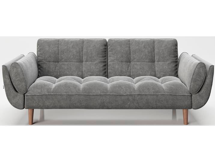 Schlafsofa PLAYBOY Scarlett , grau (anthrazit), B:215cm H:81,5cm T:84,5cm, Sofas, Schlafsofa, Schlafsofa