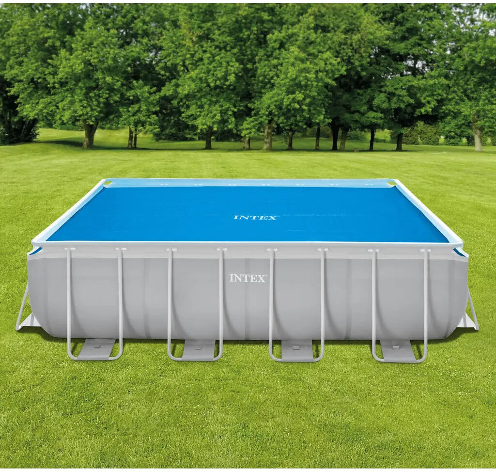 vidaXL Intex Solar Pool Cover Blue 476X234 Cm Polyethylene Blue