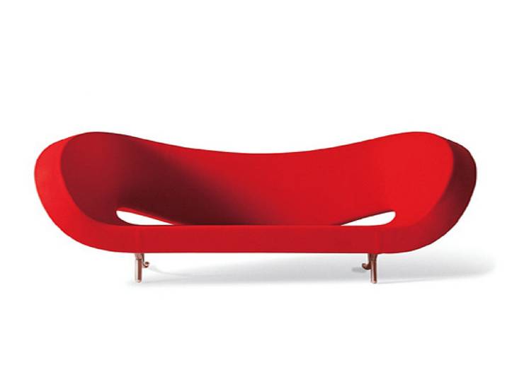 MOROSO canapé VICTORIA AND ALBERT (250 cm - Kvadrat Divina 3 623 Remix rouge)