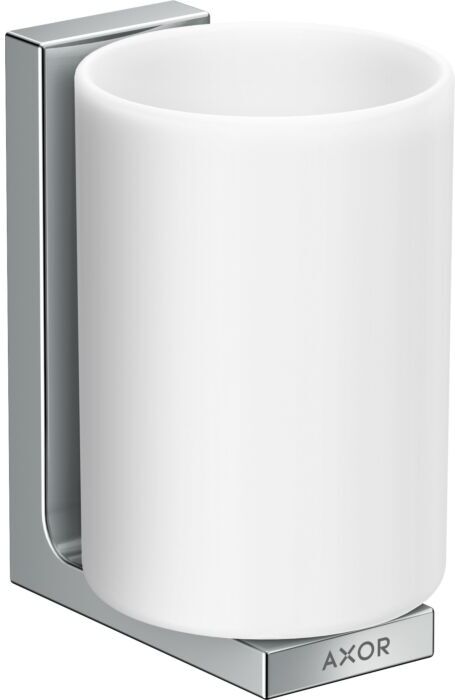 Hansgrohe Axor Universal Rectangular Zahnbecher 42604000 Glas, Wandmontage, chrom