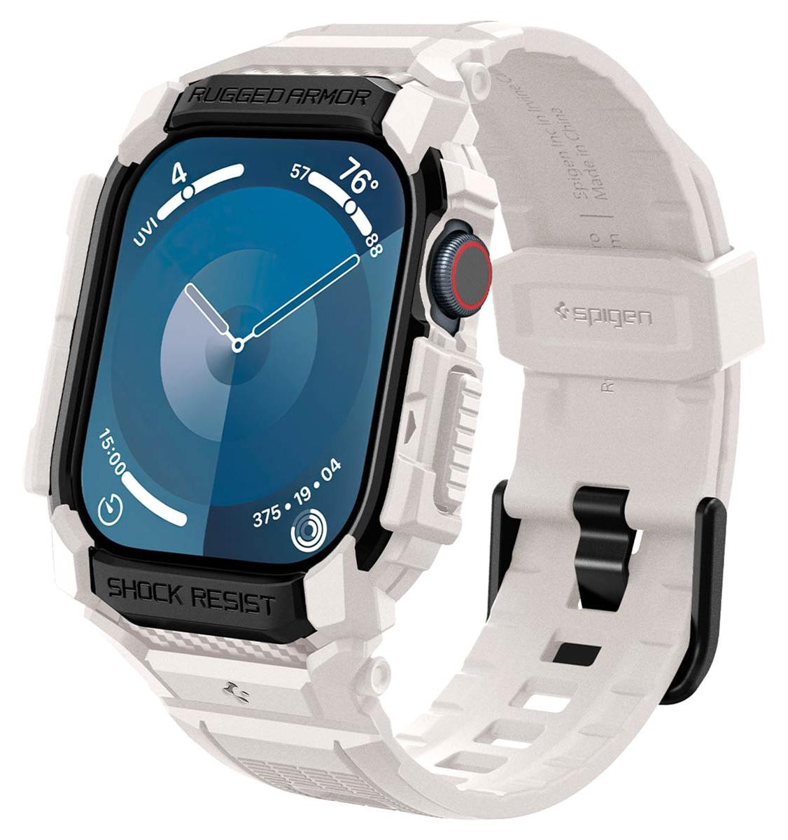 Spigen Rugged Armor Pro case voor Apple Watch 10 - 42 mm - Beige