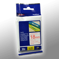 Brother P-Touch Band TZe-242 rot auf weiß 18mm / 8m laminiert