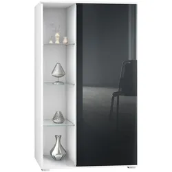 VITRINE Davos Schwarz Hochglanz
