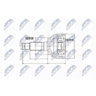 Nty Gelenksatz, Antriebswelle [Hersteller-Nr. NPZ-MZ-046] für Mazda