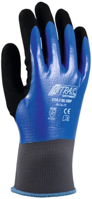 Nitras Paire de gants 3550 // OIL GRIP, Taille des gants: 9 (3550/9)