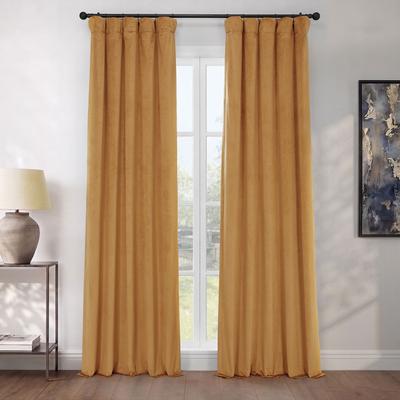 Exclusive Fabrics Plush Velvet Room Darkening Curtain (1 Panel)