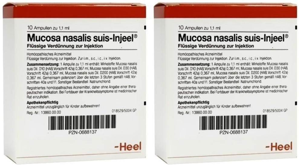 Heel Mucosa nasalis suis Injeel Ampullen 2x 2x10 St