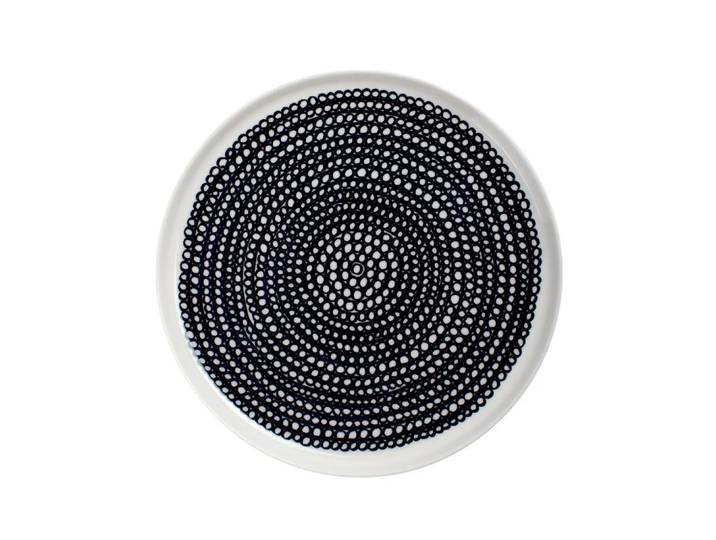 Marimekko Assiette Räsymatto Ø 20 cm noir-blanc (petits pois)