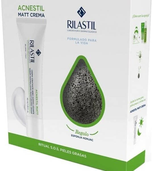 Rilastil Pack Acnestil Matt Crema + Esponja Konjac 1 ud