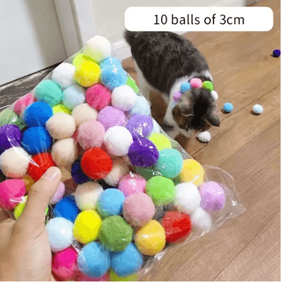 Inspire Picks Bounce Blast Interactive Cat Toy Launcher With Plush Ball 10 3cm Balls