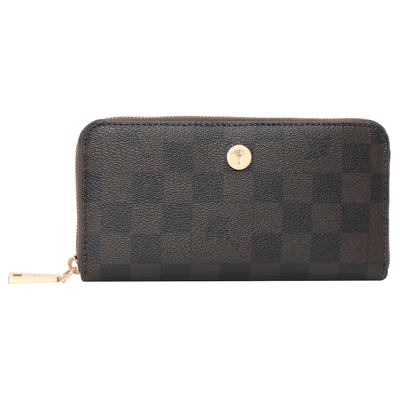 Geldbörse JOOP "cortina piazza melete purse lh11z", Damen, braun (seal, braun), Lederimitat, Kleinlederwaren, mit Allover Print