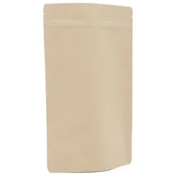 500 Doypack Bodenbeutel Standbodenbeutel aus Kraftpapier braun 160x270+80mm