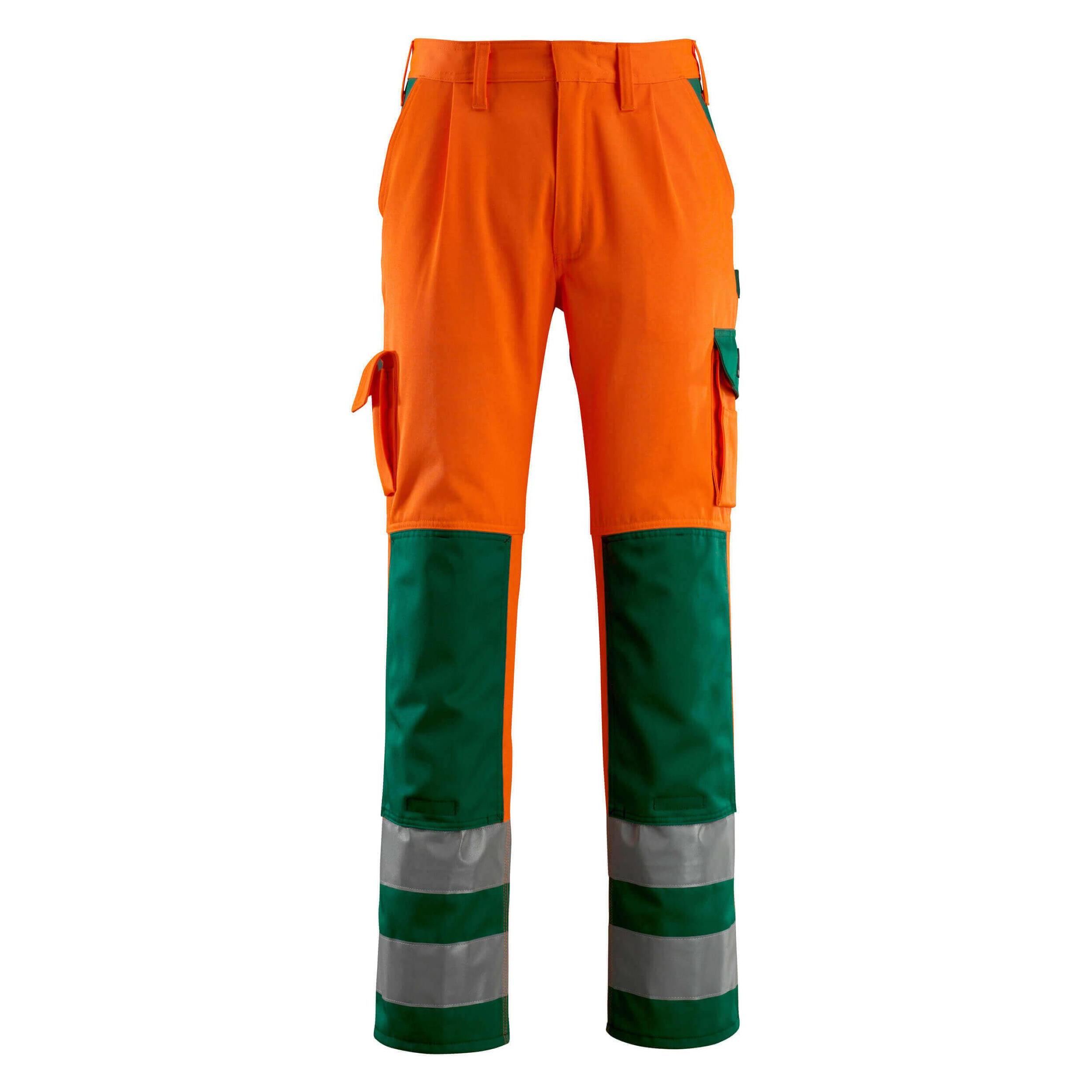 Mascot Warnschutz-Bundhose "Olinda" orange/grün Gr.64 (64) (5707209584489)