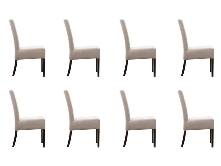 JVmoebel Esszimmerstuhl Beige Polsterstühle aus Textil für Lounge und Wohnbereich (Set), Made in Europa