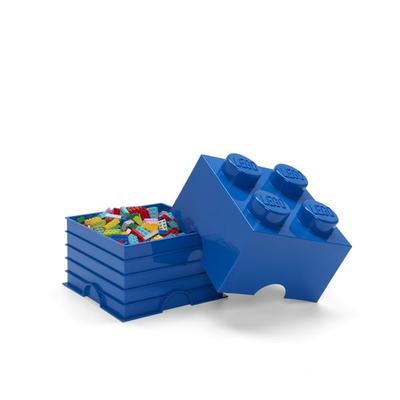 LEGO Aufbewahrungsstein 4 Noppen Blau