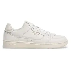 Pepe Jeans für Herren. PMS000040 Clay Club Leder Turnschuhe weiß (41), Wohnung, Schnürsenkel, Lässig