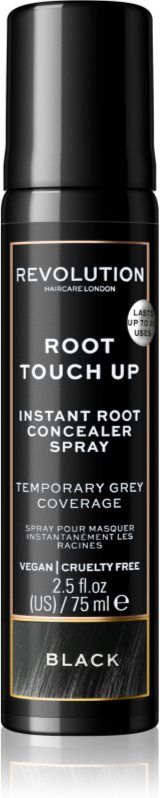 Revolution Haircare Root Touch Up spray instantané effaceur de racines teinte Black 75 ml