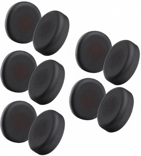 Yealink coussinets BH74/WH68/UH48 (5 paires) 5 paires de coussinets en similicuir de rechange compatible avec les casques Yealink BH74, WH68 et UH48.