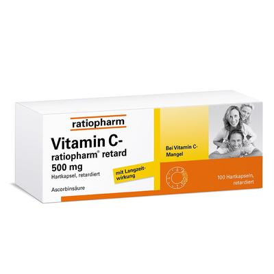Vitamin C-Ratiopharm retard 500 mg Kapseln 100 St Retard-Kapseln