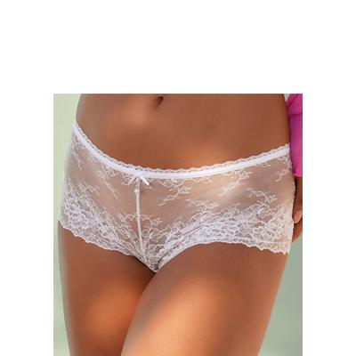 Panty LASCANA "als Dessous-Set kombinierbar, aus Spitze", Damen, Gr. 40/42, weiß, Spitze, , Unterhosen Panty, sexy Dessous, sexy Unterwäsche Damen
