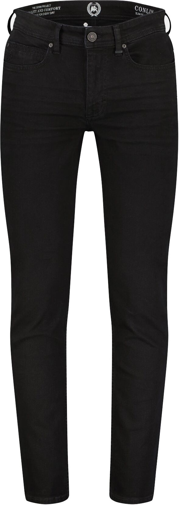 5-Pocket-Jeans LERROS "Stretch-Denim CONLIN, 5-Pocket-Style, SLIM FIT", Herren, Gr. 30, Länge 32, schwarz, 99% Baumwolle, 1% Elasthan, Jeans 5-Pocket-Jeans, Enganliegende Herren-Jeans mit Stretch und 5 Taschen für den Alltag schwarz 30, Länge 32