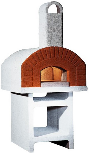 Linea VZ Portici - Holzbackofen für draußen aus Beton - Backfläche 72x70 cm