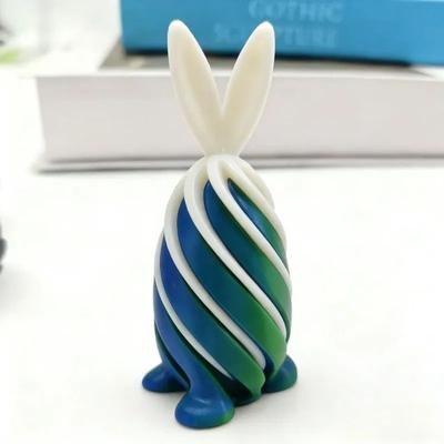 3D Printed Rotating Pyramid Fidget Toy Anti Stress Spiral Cone 25 s