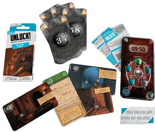 Unlock! Short 4 – Doo-Arann's Dungeon, Cooperative Escape-Room Card Game from Space Cowboys