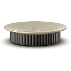 Of Line Seifenschale 12,5 cm sandfarbig mit braunem Sockel