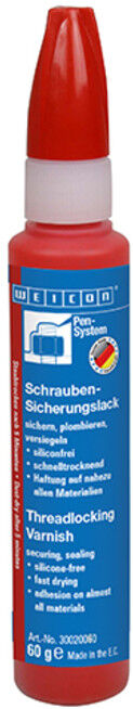 WEICON Schraubensicherungslack, Plombierlack, 60 g, rot (RAL 3000) (30020060)