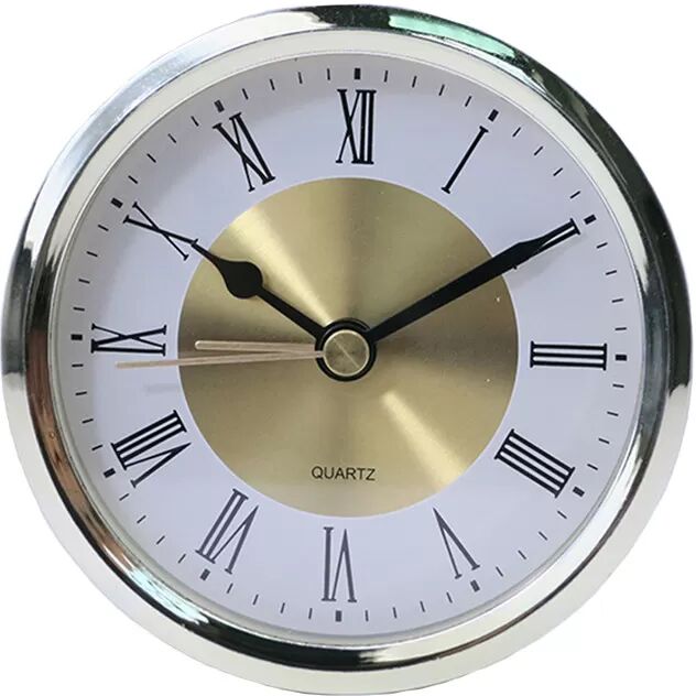 INF Mouvement d'horloge doré - Tête d'horloge à quartz de 89 mm de remplacement
