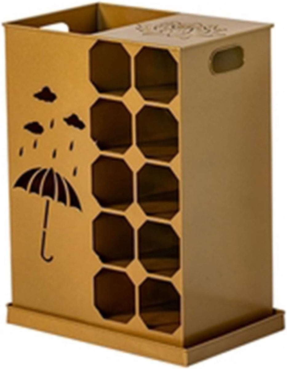 Smeedijzeren Paraplustandaard Paraplurek Entree Zwart B/D/H: 37 x 24 x 50 cm