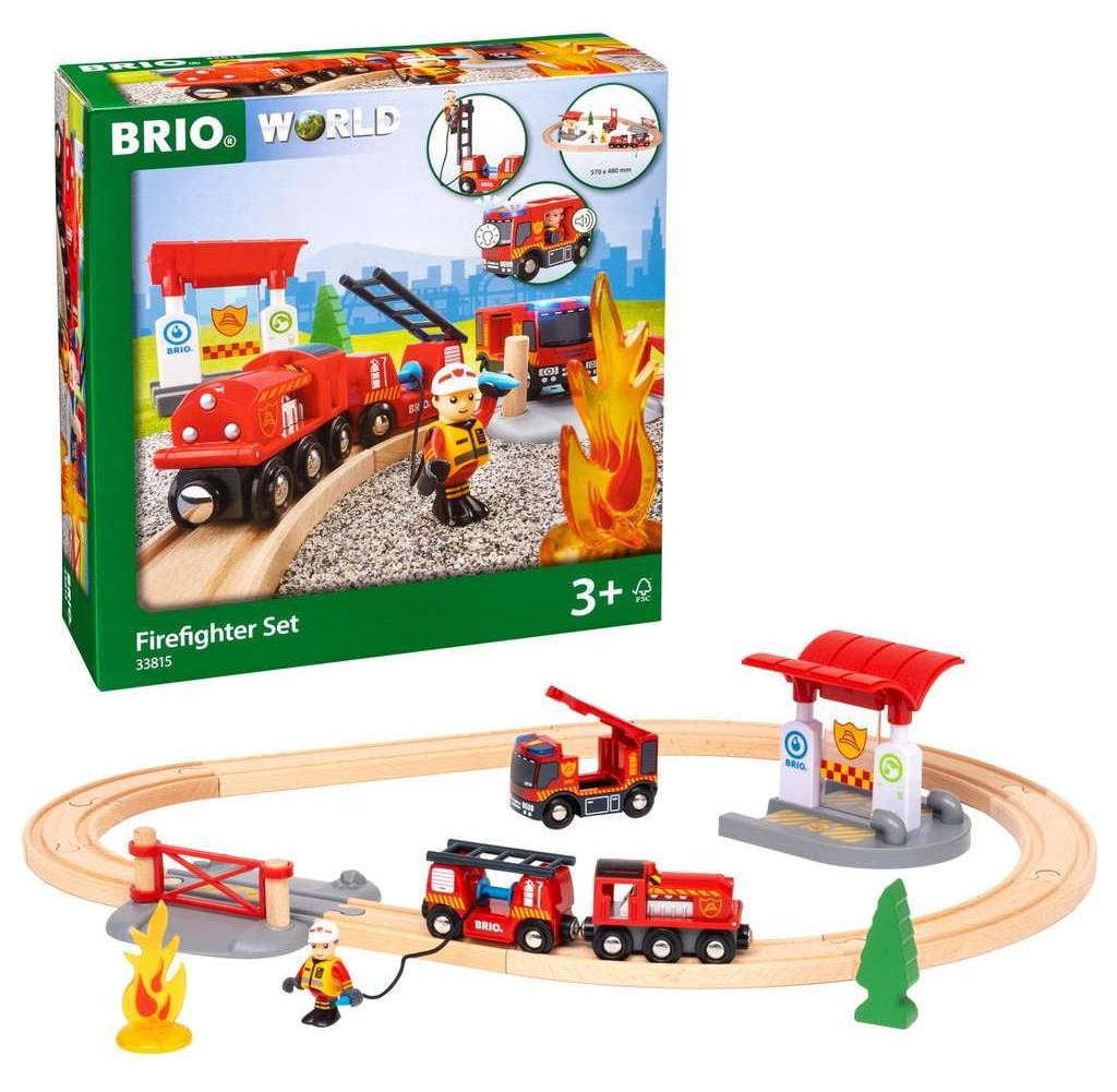BRIO World 33815 Treinset met brandweer