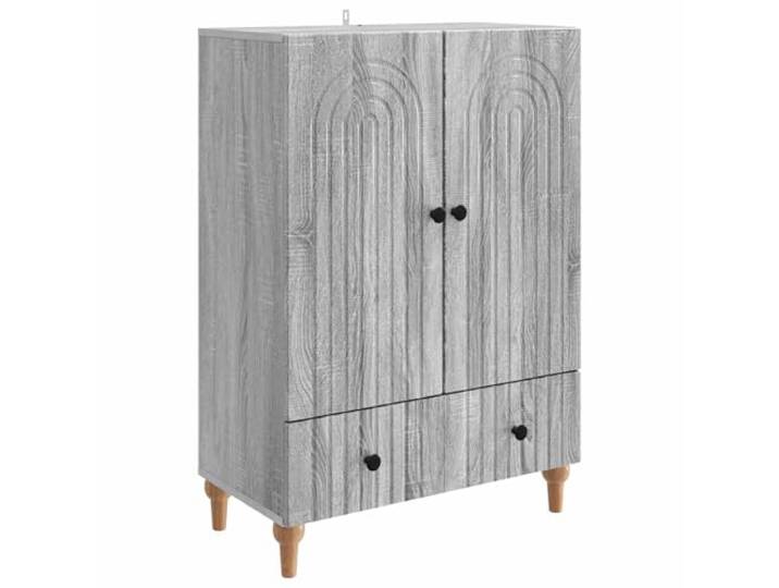 GFMGUEMV Sideboard Grau Sonoma 66x34,5x95 cm Holzwerkstoff mit Schubladen Stauraumschrank, Holzwerkstoff, Grau-Sonoma-Design, Regale und Schubladen, pflegeleichte Oberfläche