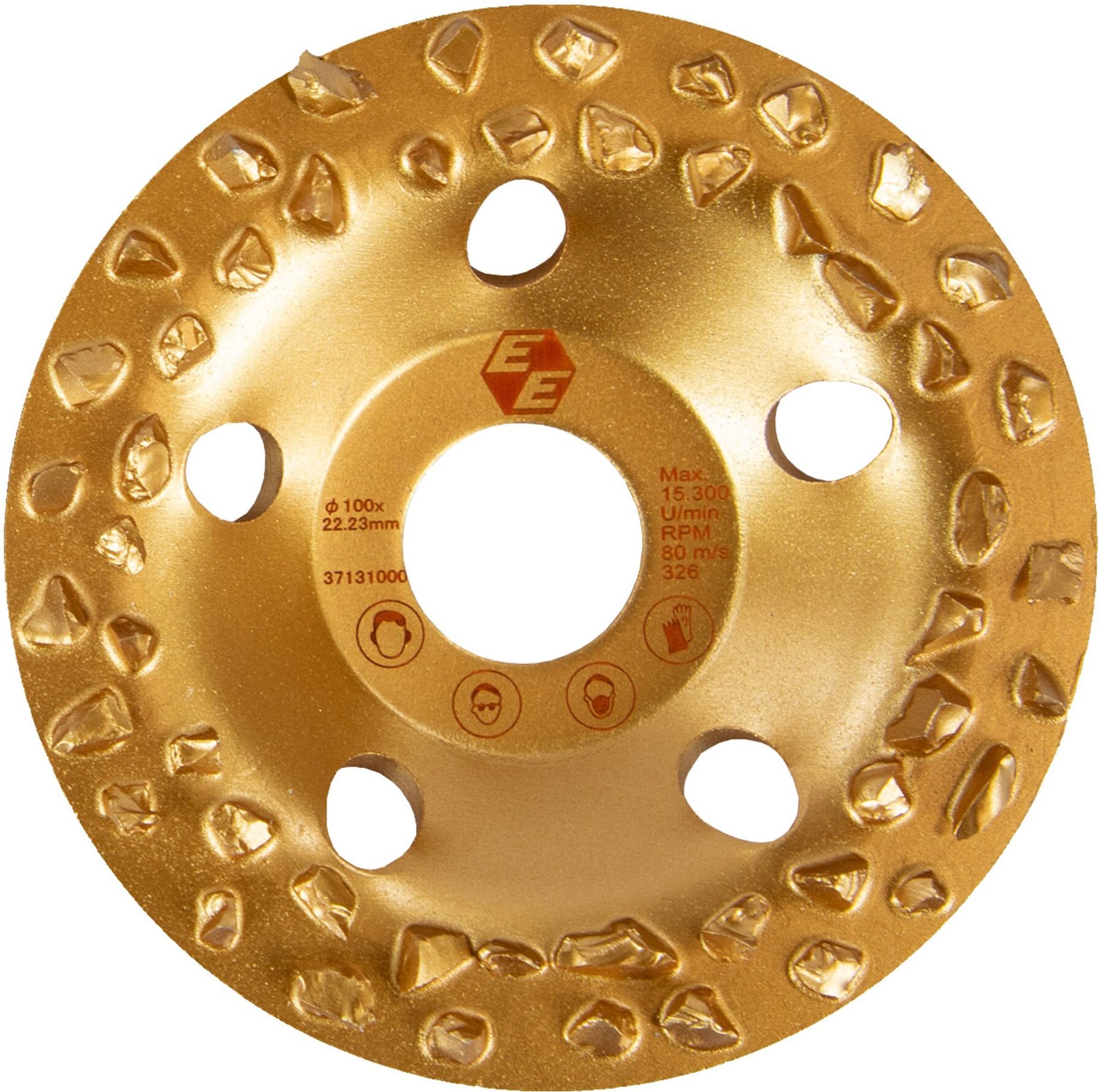 Eibenstock Hartmetall-Frässcheibe grob Ø 100mm (gold) (37131000)