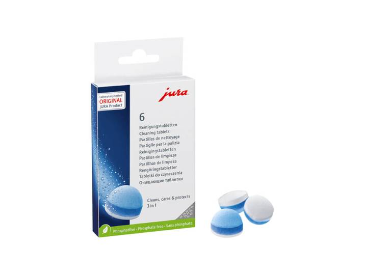 JURA 3-Phasen-Reinigungstabletten 6 Stück