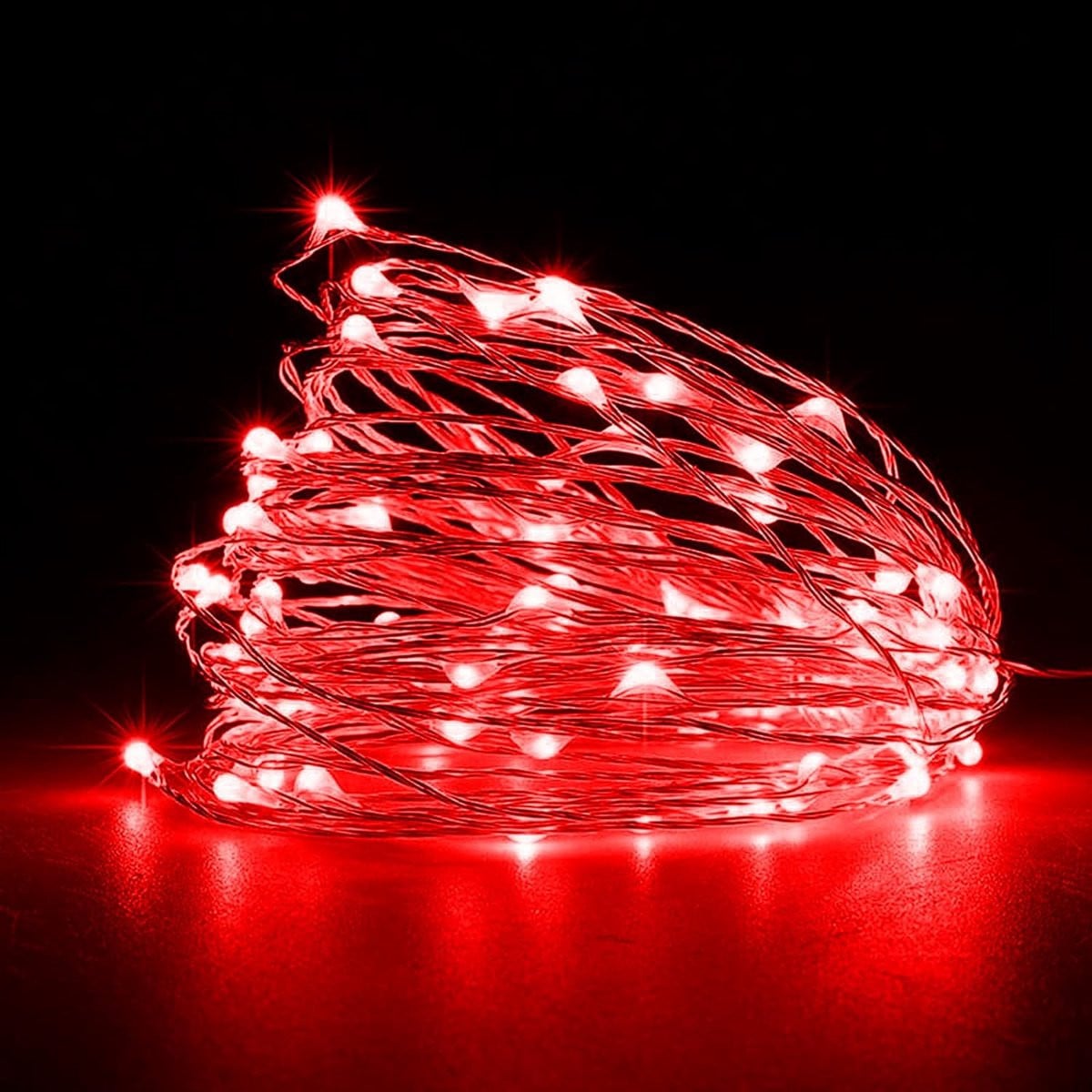 Set van 2 stuks Sprookjesverlichting met 50 LED-lampjes op batterijen