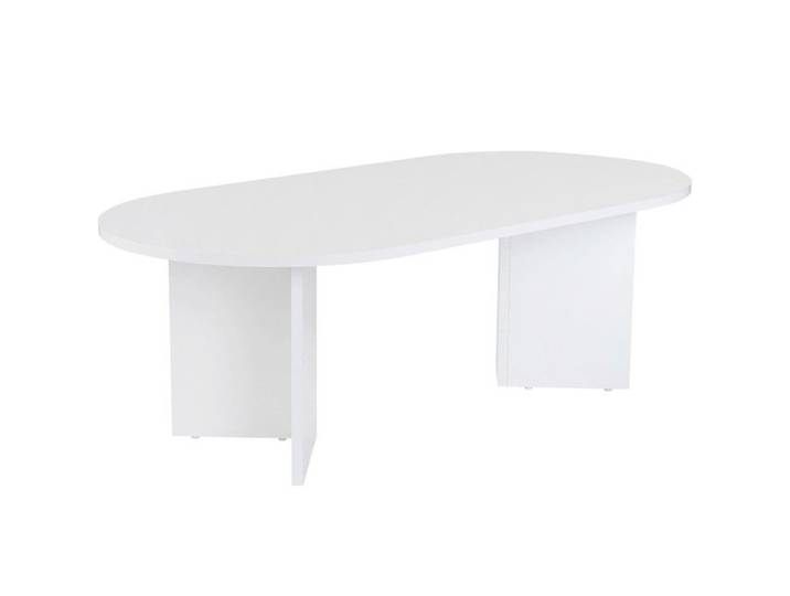 Table basse ovale blanche 119 cm - Orane