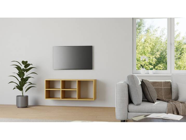 Hängesideboard aus Kirsche Kirsche (euro­päisch) Klarlack