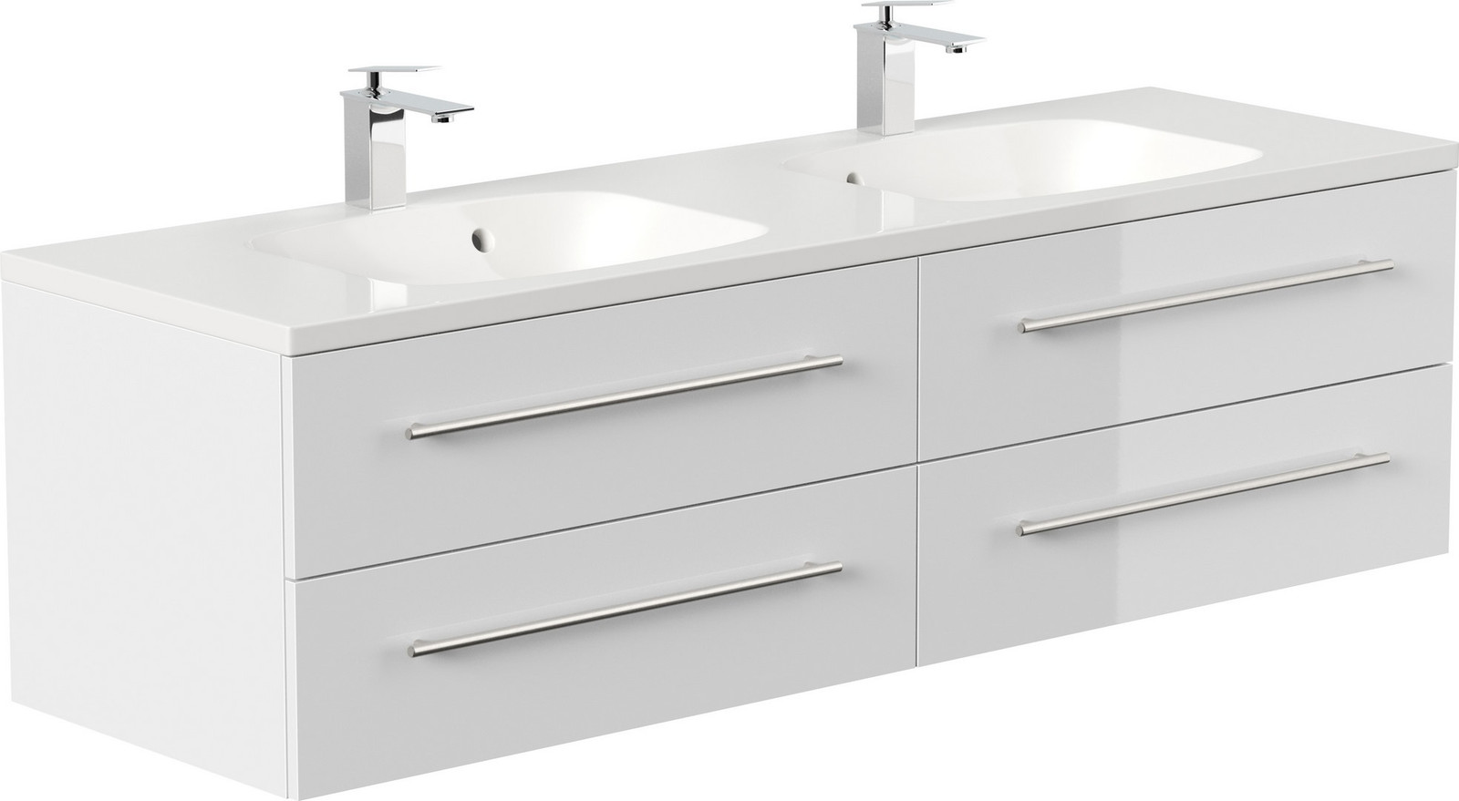 Posseik Badmeubel Geant wit hoogglans 160 cm