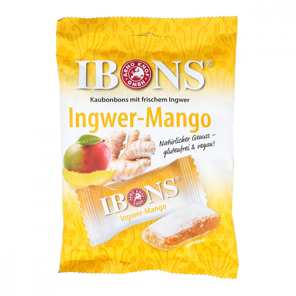 Arno Knof GmbH Ibons Ingwer Mango Tüte Kaubonbons 16884596