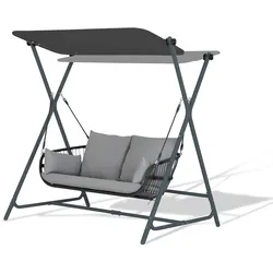 Leco Hollywoodschaukel - 171x130x173cm - anthrazit -