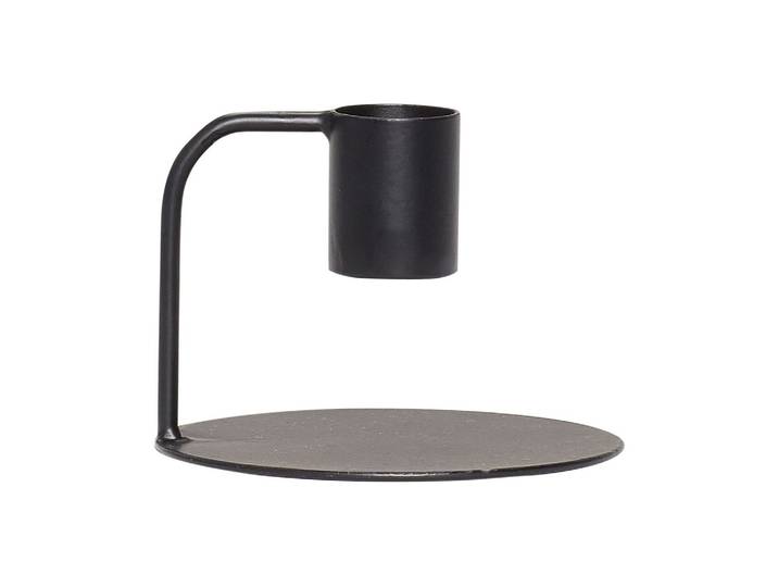 Chandelier en fer noir, fait main, forme arrondie - Hübsch, Curve