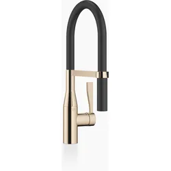 Dornbracht SYNC Profi-Einhebelmischer, flexibler Silikonschlauch, Ausladung 200mm, 33865895-47, Farbe: Champagne