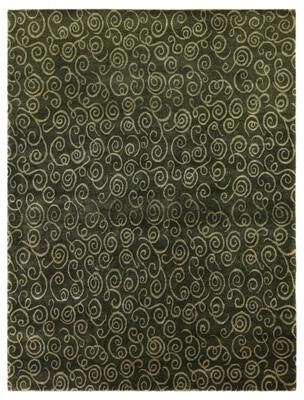 Exquisite Rugs Metro hand-knotted New Zealand Wool Sage Green Area Rug