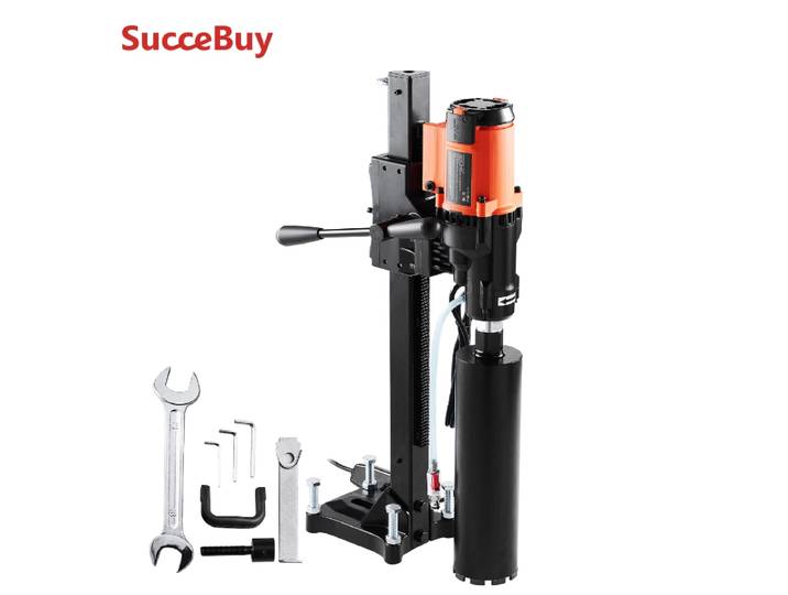 SucceBuy 3200W 750 tr/min perceuse à noyau de diamant humide/sec perceuse à béton support de plate-forme industrielle Machine de forage de noyau électrique humide