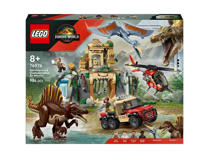 LEGO Jurassic World Mission Aérienne avec le Spinosaure et Quetzalcoatlus 76976 LEGO