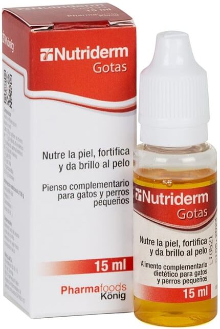 Konig Nutriderm Gotas Gato e Cachorro 15 ml