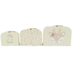 bieco 04003040 - 3er Set Koffer Reh Vintage