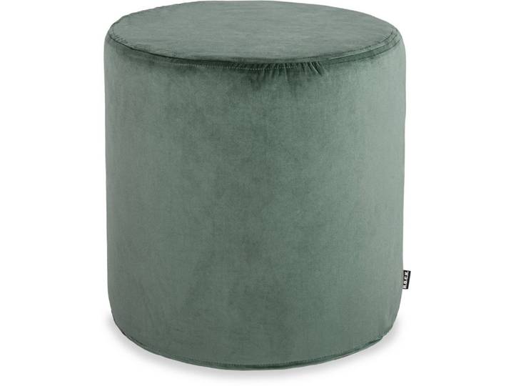 H.O.C.K. Sitzhocker H.O.C.K. Nobile Samt Hocker rund Pouf ø45x45cm lindgrün-pale green, Hocker, Barhocker & Sitzhocker, Pouf, Badhocker, Wohnzimmer Hocker